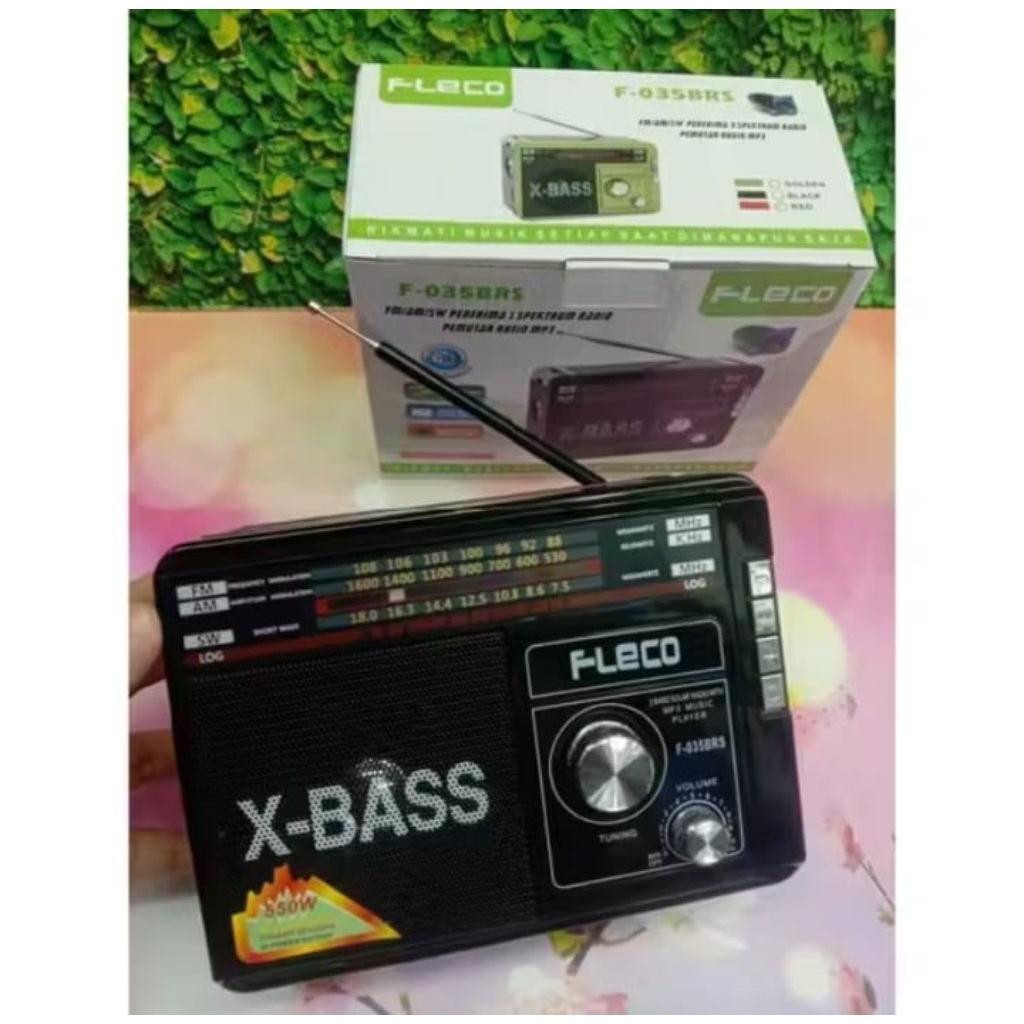 F-035brs fleco radio panel solar radio tenaga surya dan cass bluetooth mp3 usb memori card FM AM SW