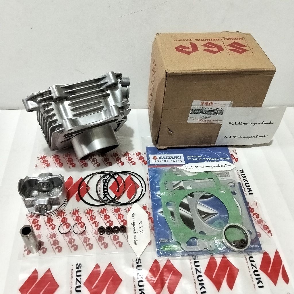 Blok seher piston+topset+sil klep suzuki Satria Fu 150 karbu Satria Fu karbu