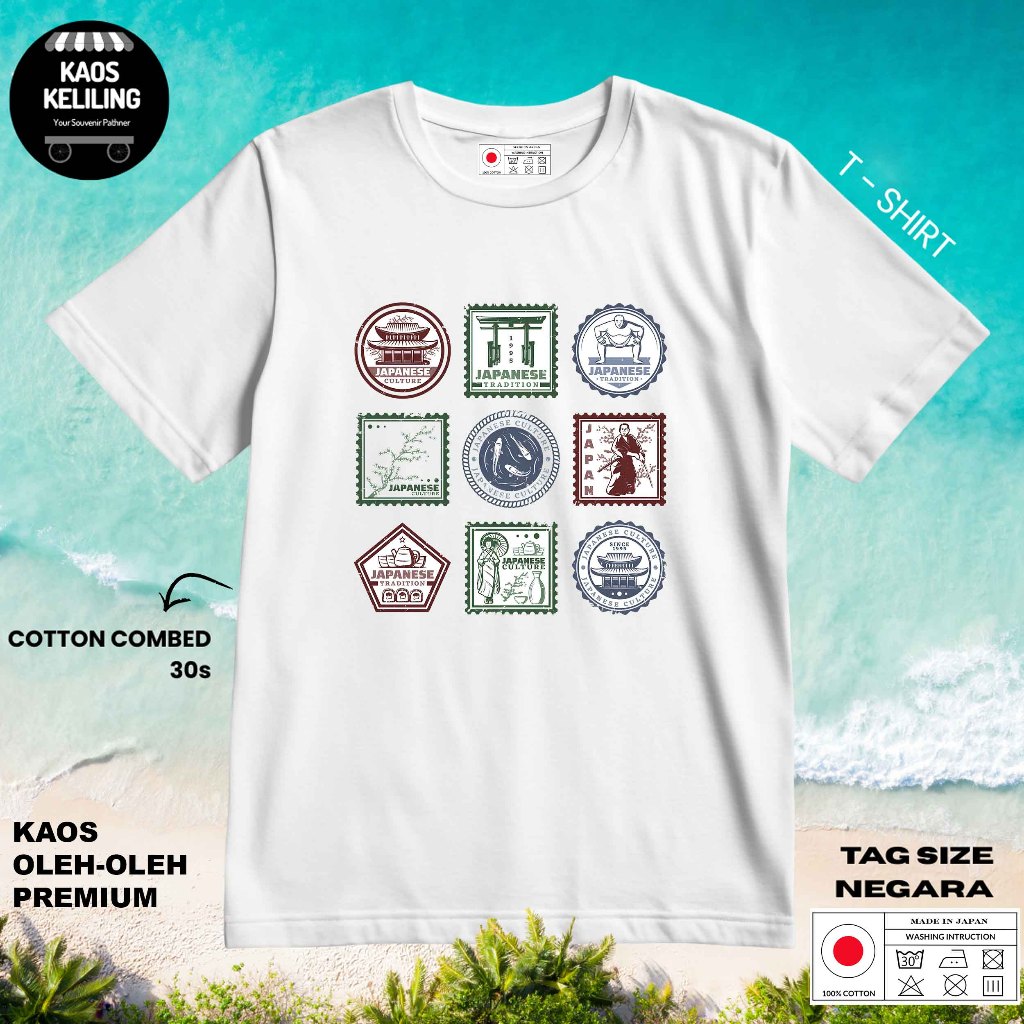 KAOS OLEH OLEH JEPANG JAPAN 47 PAKAI TAG LABEL JEPANG ASLI BAJU SOUVENIR PREMIUM GIFT