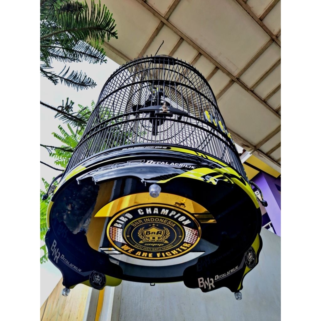 SANGKAR MURAI BNR DECAL AKRILIK TIMBUL RUJI SOLOAN NO.2