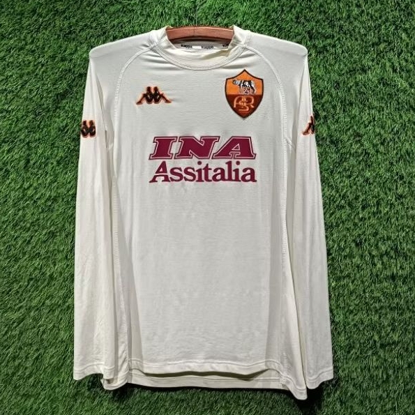 Jersey AS Roma Original 2000-2001 Away Medium Longsleeve Nakata 8