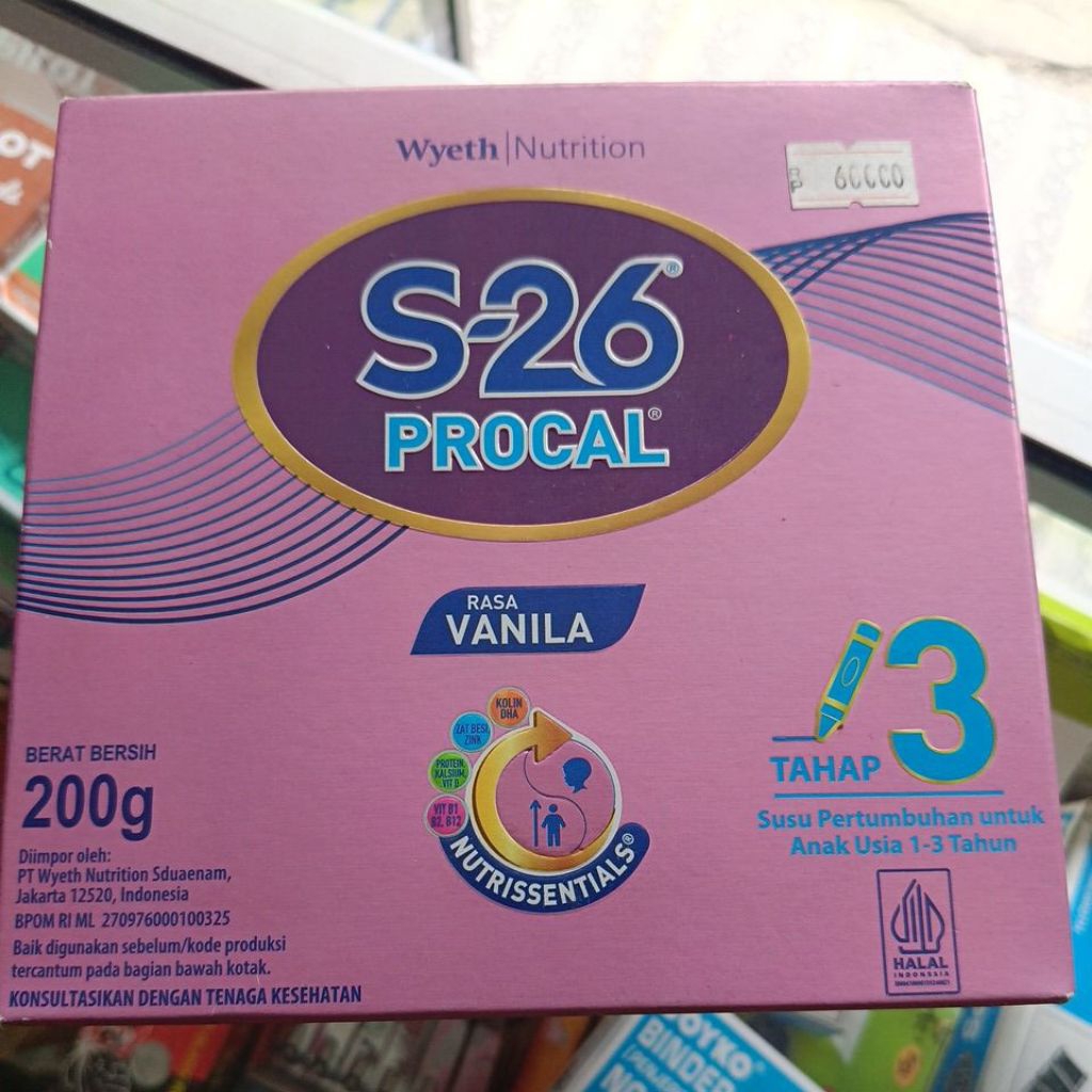 s26 procal tahap 3 vanila 200g exp 10/03/26 tahap 3