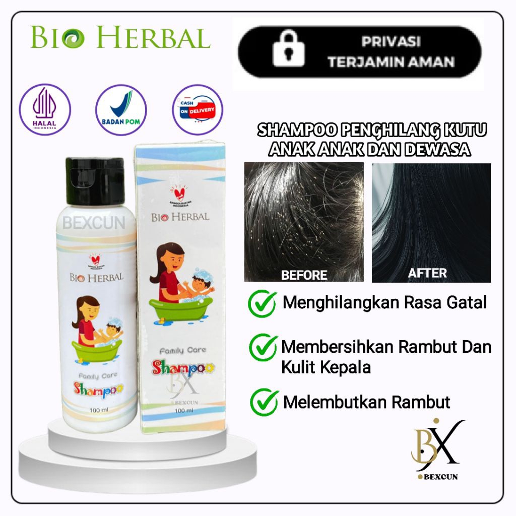 Shampo Kutu Rambut Anak dan Dewasa shampo anti kutu bio herbal shampo kutu rambut kutu kepala rambut