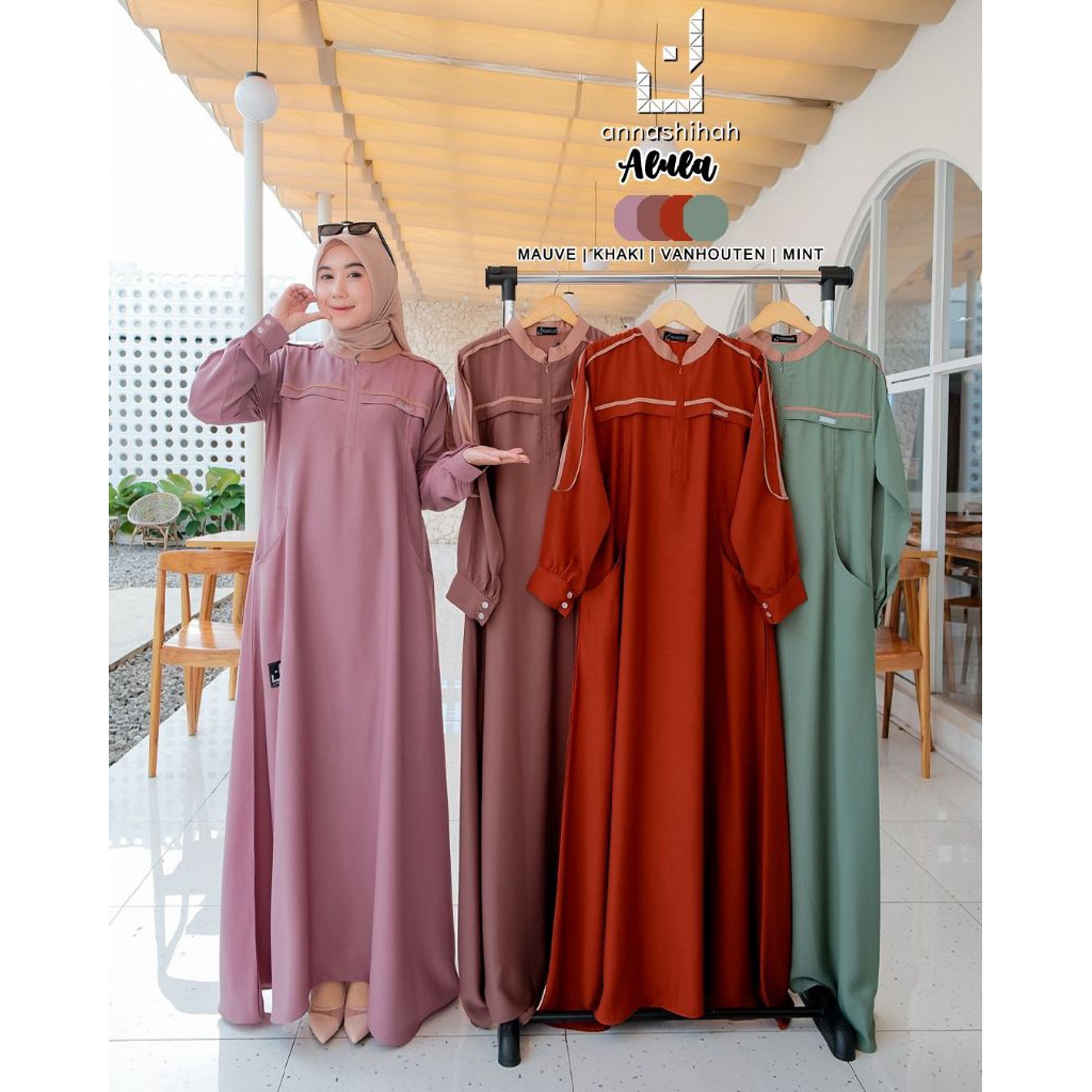 ALULA Gamis Bahan Yoris ORI by Annashihah/ Alula Dress by Annashihah/ Gamis Alula Dress ORI Annashih