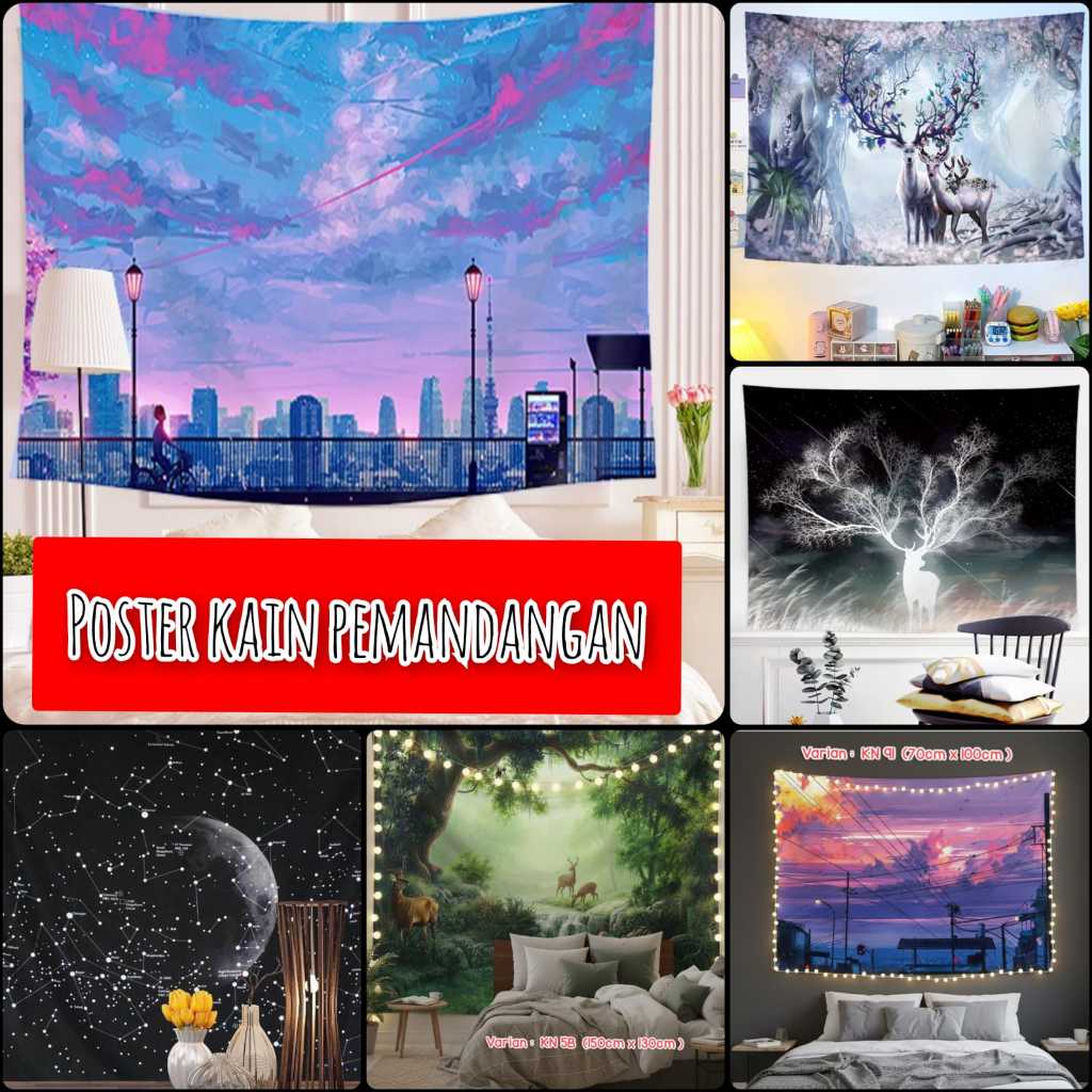 HS- POSTER KAIN DINDING | BACKDROP KAIN | WALLPAPER KAIN DINDING | POSTER KAIN KARTUN | BACKGROUND K