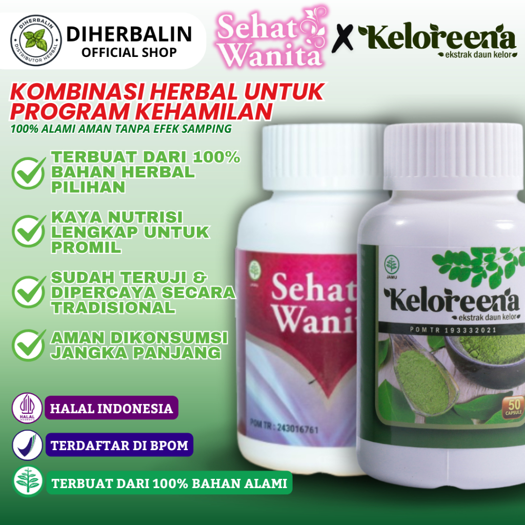 Diherbalin - Paket Promil Obat Promil Program Hamil Suami Istri Untuk Kesuburan Pria Wanita Penyubur