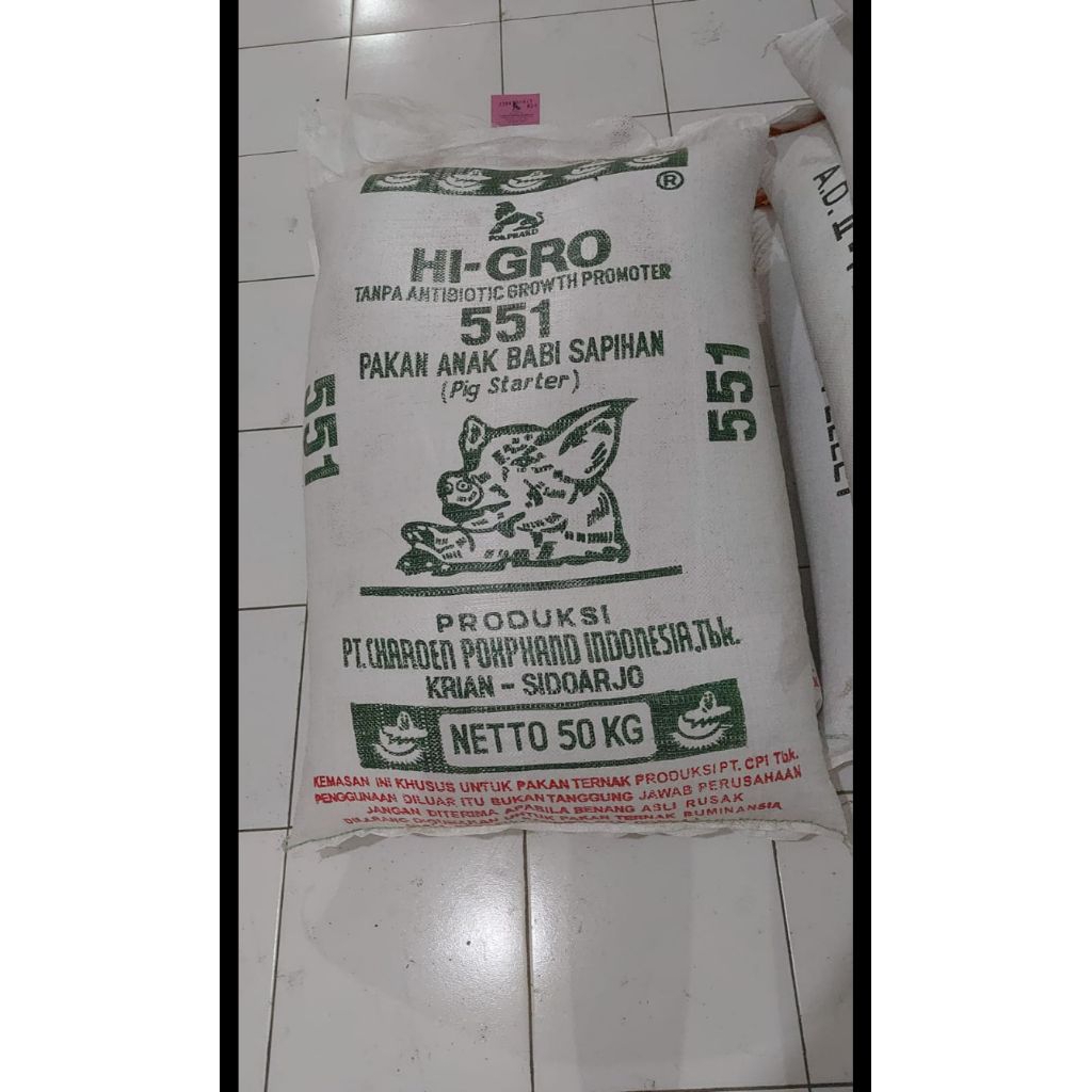 pakan babi sapihan pohkpan 551