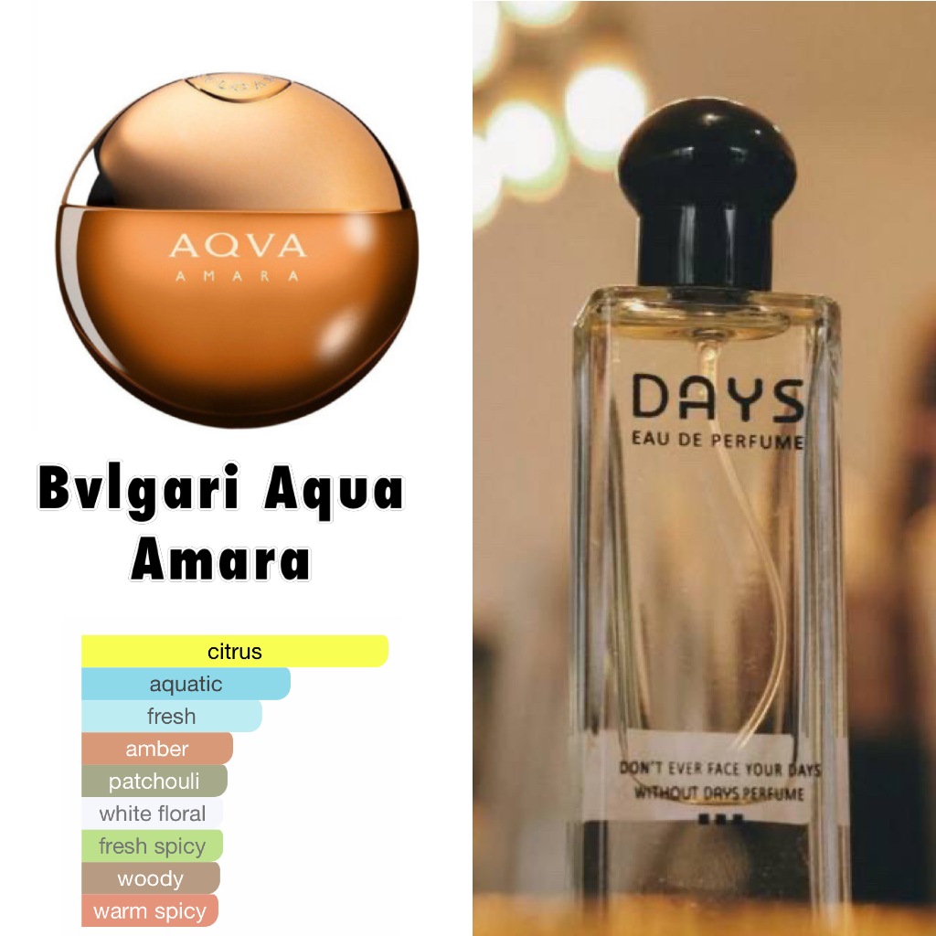 Parfume Pria Parfume Pria Viral Days Parfume Inspired By BLVGARI AQVA AMARA 30ml Tahan Lama