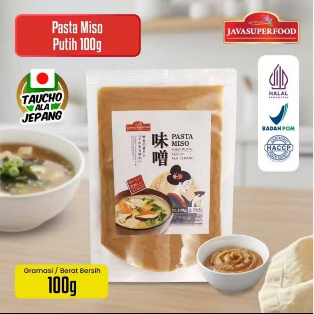 (HALAL) PASTA MISO PUTIH JAVA SUPER FOOD 100GR / TAUCO ALA JEPANG UNTUK MISO SOUP RAMEN UDON / MISO 