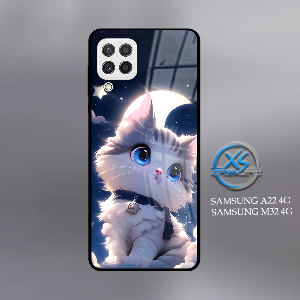 [CS64]  Case Glossy Case | SAMSUNG A22 4G | SAMSUNG M32 4G | CASE KEKINIAN LUCU |  Casing Hp Kilau M