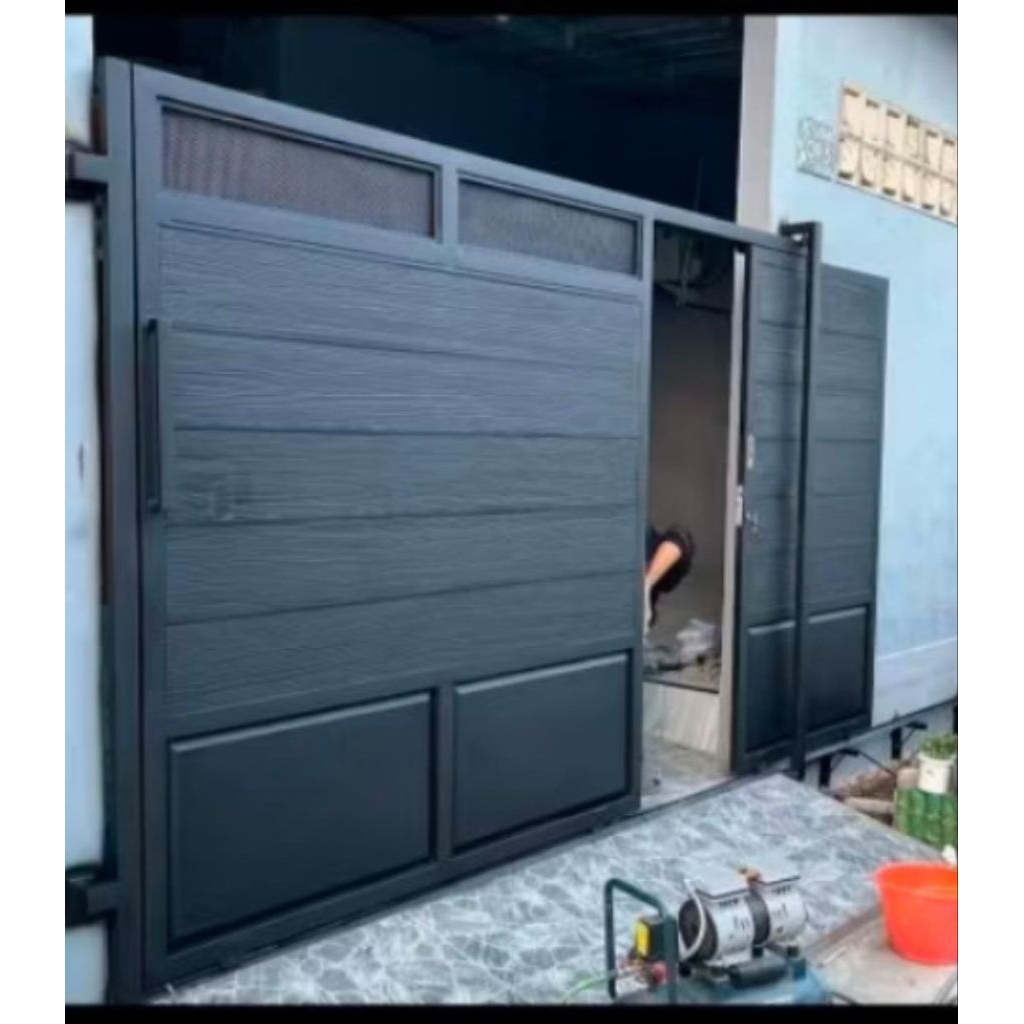 pagar minimalis modern motif grc