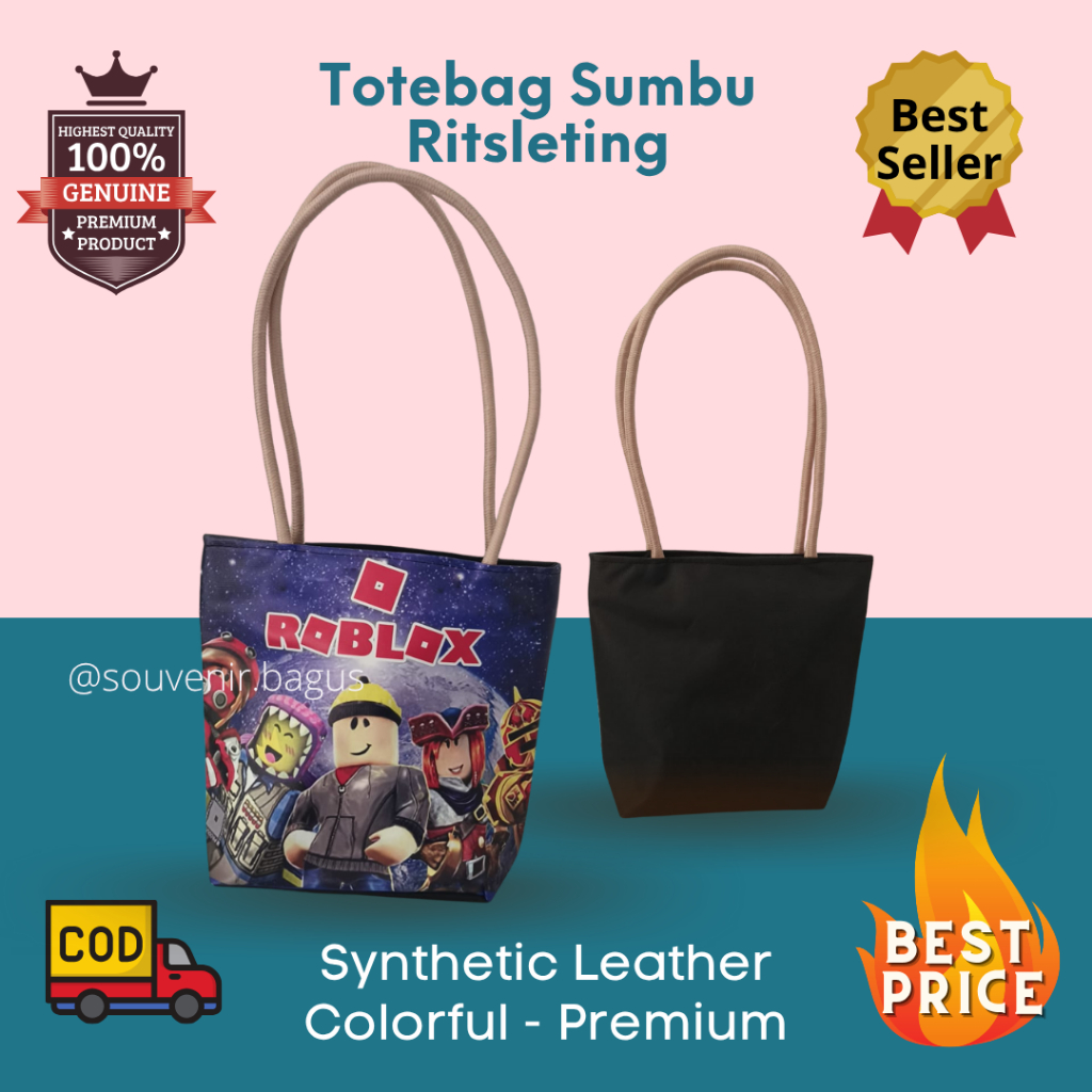 Tas Souvenir Roblox totebag Tali sumbu Roblok Game