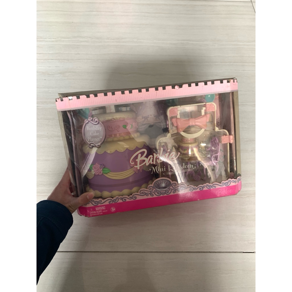 barbie mini kingdom playset tanpa boneka masih lengkap seperti difoo