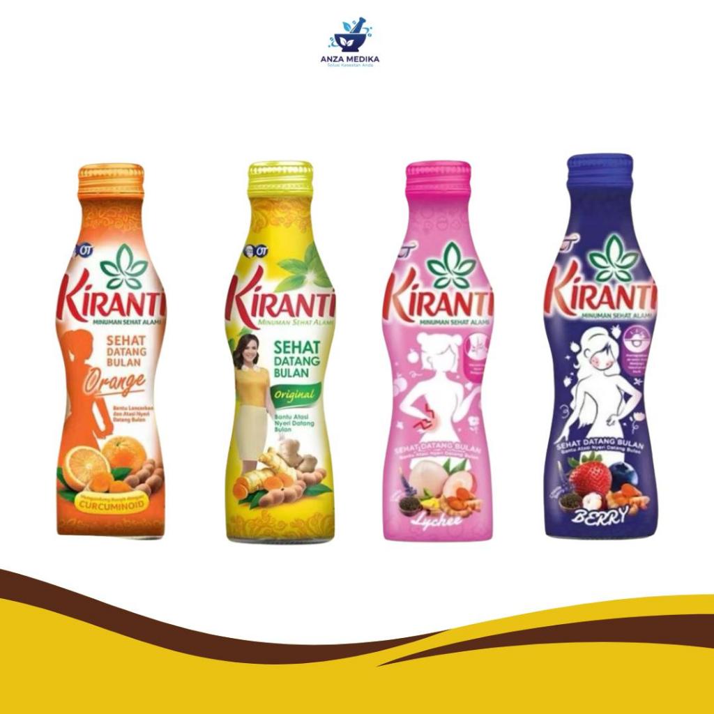 Kiranti Minuman Pereda Nyeri Haid & Pelancar Datang Bulan | Varian Original, Orange, Leci & Berry