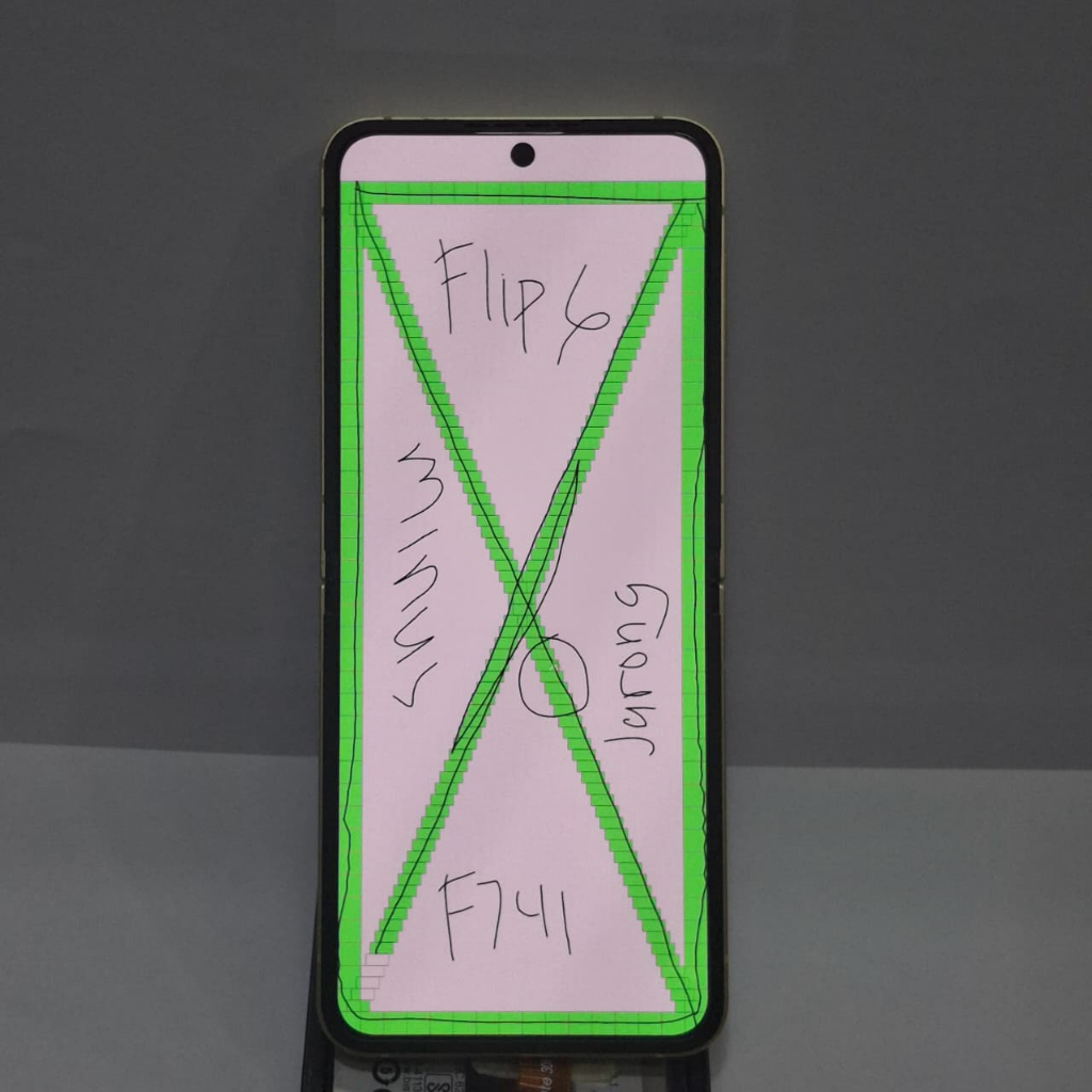 LCD SAMSUNG GALAXY Z FLIP 6 - F741 ORIGINAL COPOTAN SUPER AMOLED MINUS JARONG/DEAD PIXEL (4)
