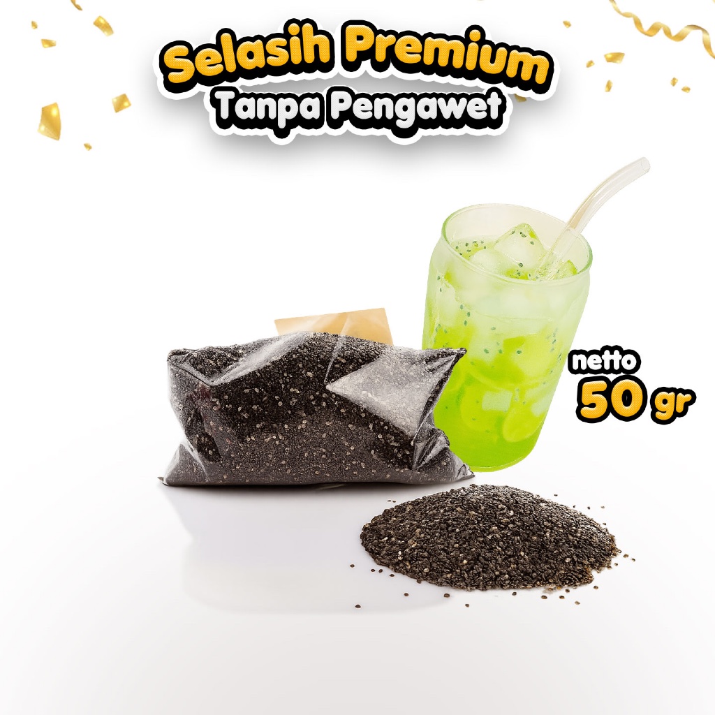 Biji Selasih Kering 50gr/ Slasih/ Selasih