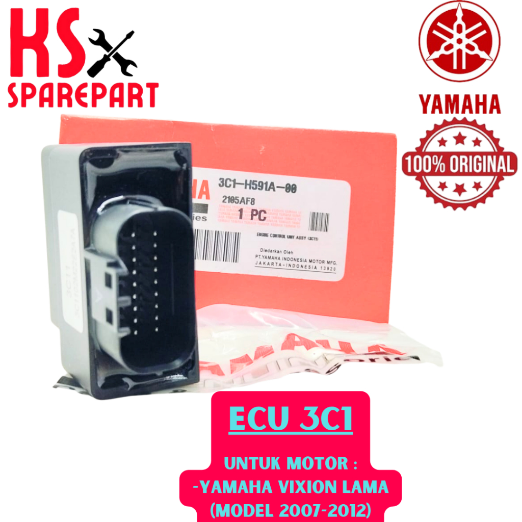 ECU KODE-3C1 ORI Yamaha Vixion Lama Old KUALITAS 100% ORI Genine Yamaha Japan ASLI ORIGINAL 100% .