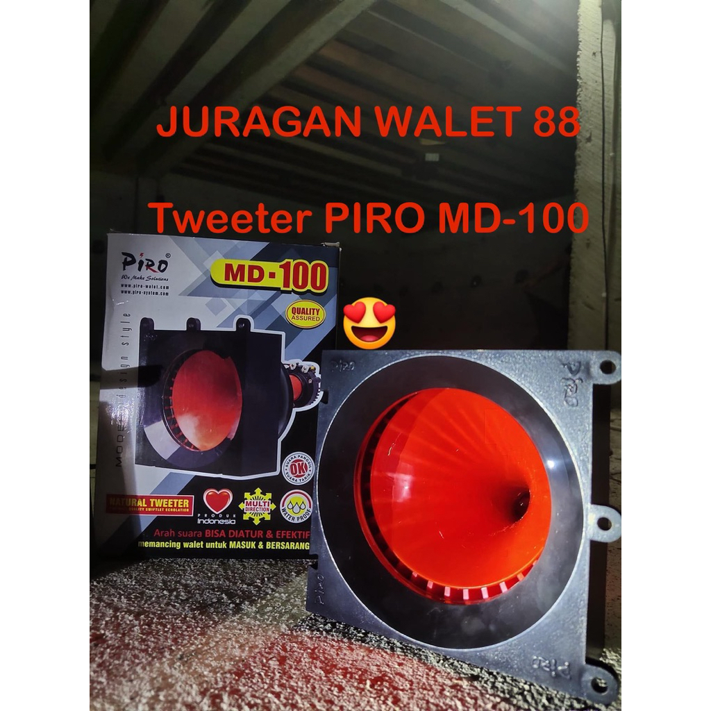 Tweeter Putar piro MD 100 Anti air Tweeter Panggil Tweeter magnet walet