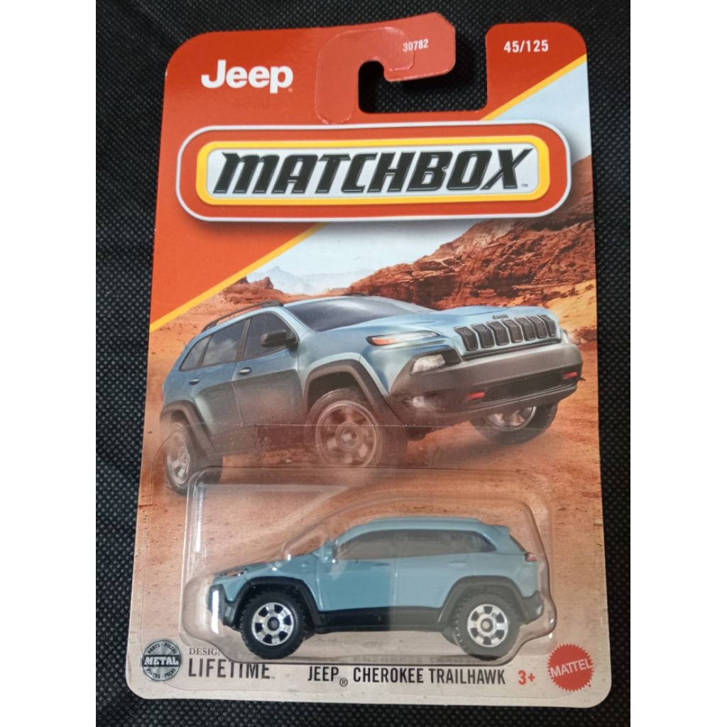 MATCHBOX JEEP CHEROKEE TRAILHAWK BIRU
