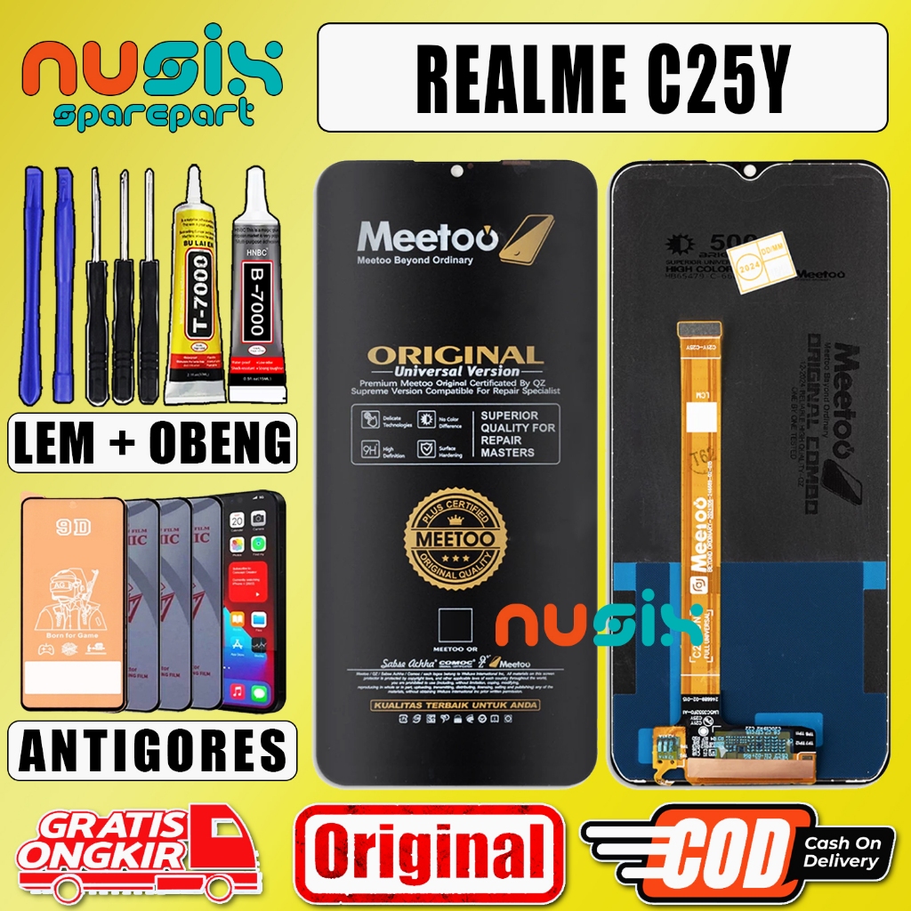 LCD TOUCHSCREEN REALME C25Y ORIGINAL FULLSET