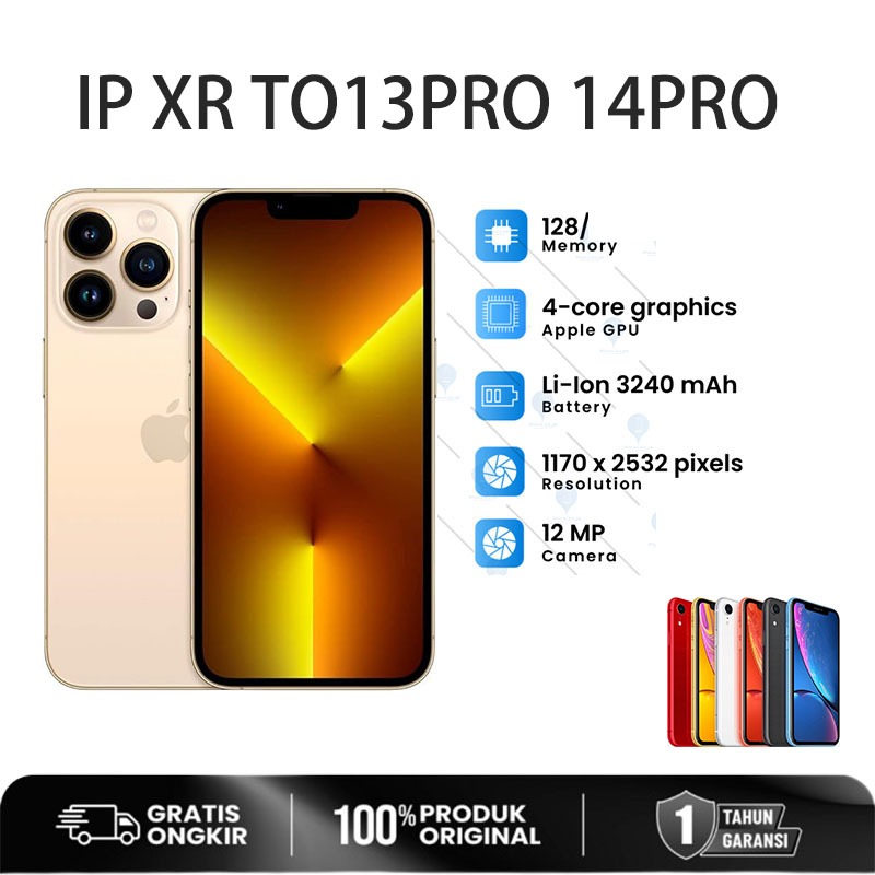 HP APPLE IPHONE XR to 13 Pro/XR to 14PRO 128GB BERGARANSI INTERNASIOAL MULUS LIKE NEW