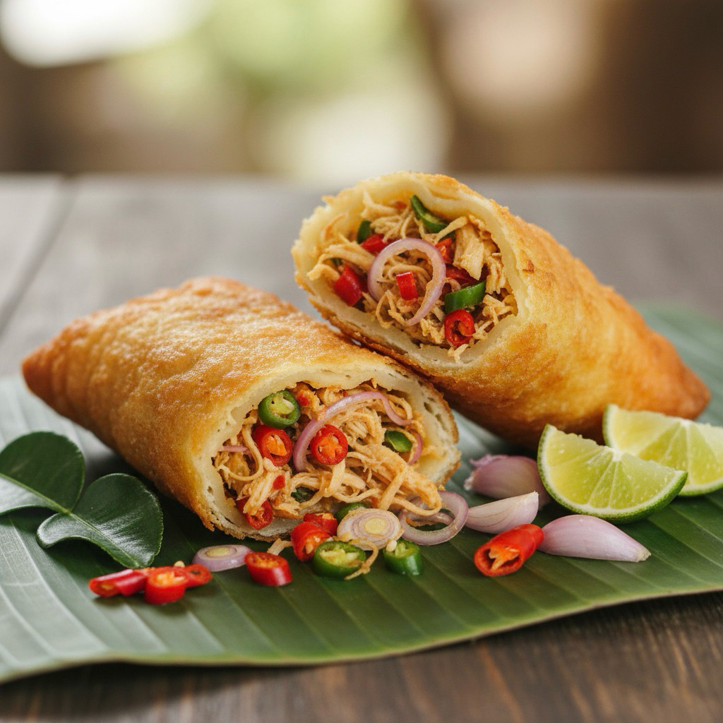 risol isi sambal ayam sambal matah
