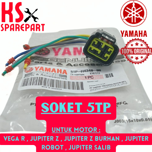 SOKET KIPROK KODE-5TP YAMAHA VEGA R/JUPITER Z/JUPITER Z BURHAN/JUPITER ROBOT/SALIB ASLI ORIGINAL100%