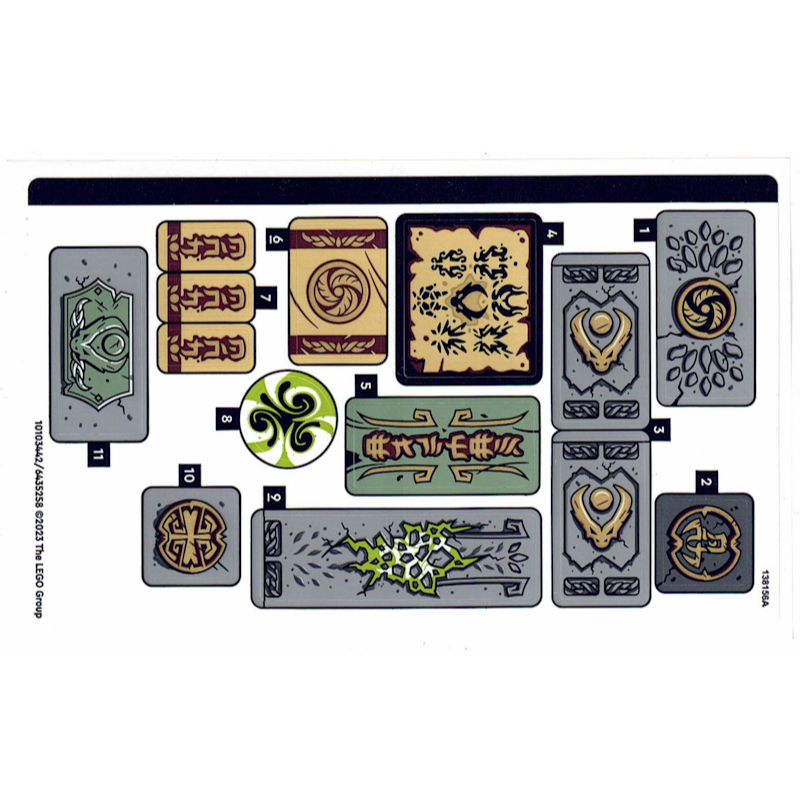 Lego Parts - 71795stk01 - Sticker Sheet for Set 71795 - (10103442/6435258)