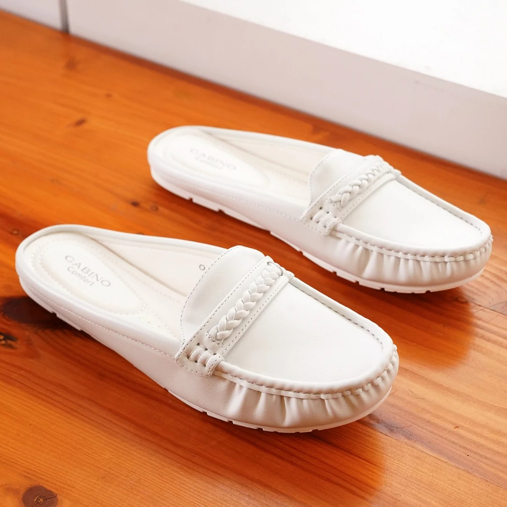 GABINO SP Sepatu Sandal Flat Wanita Terbaik-o1ab3001-White