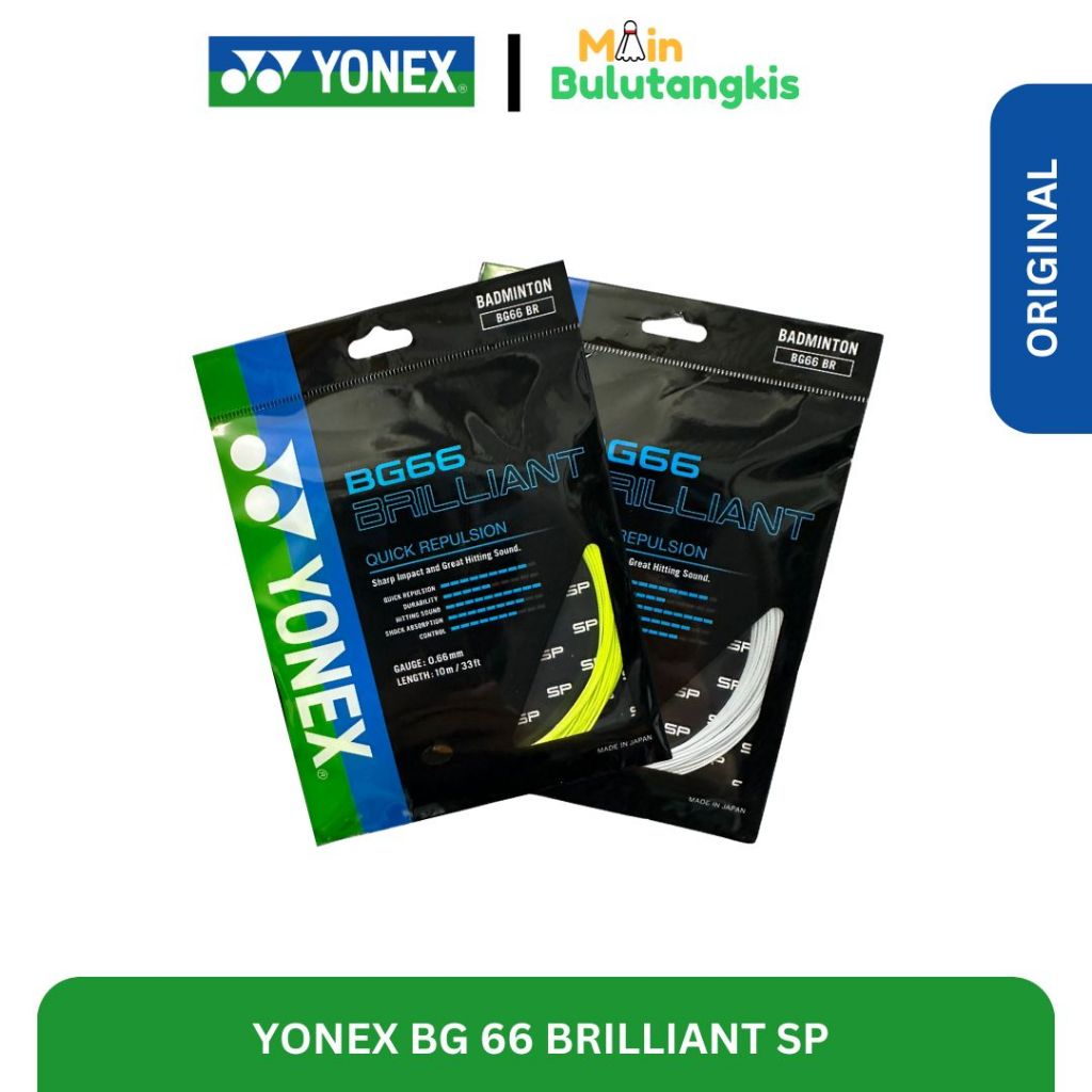 Senar Raket Badminton / Senar Yonex BG 66 / BG 66 Brilliant Original
