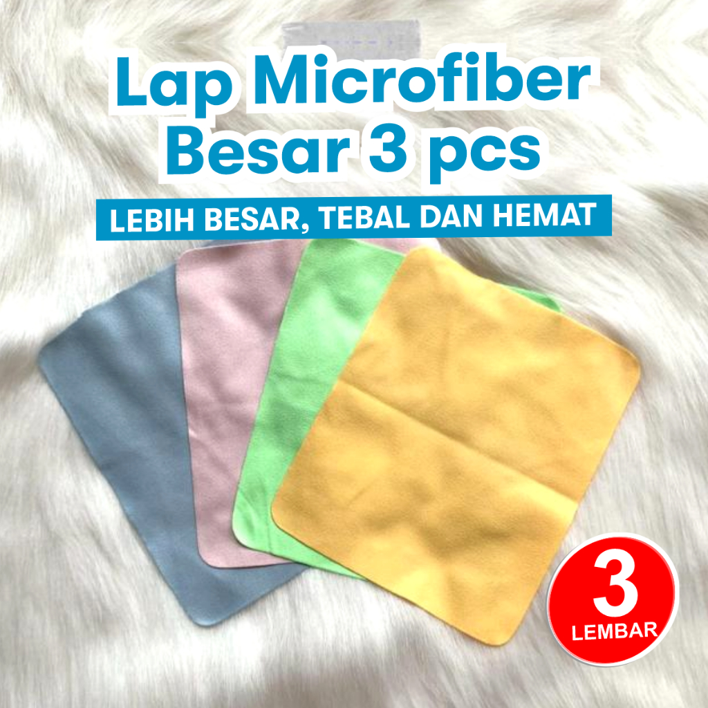 Lap Kacamata Kain Kacamata Besar Kualitas Terbaik Lap Pembersih Kacamata Gadget Lap Besar 17,5x15cm