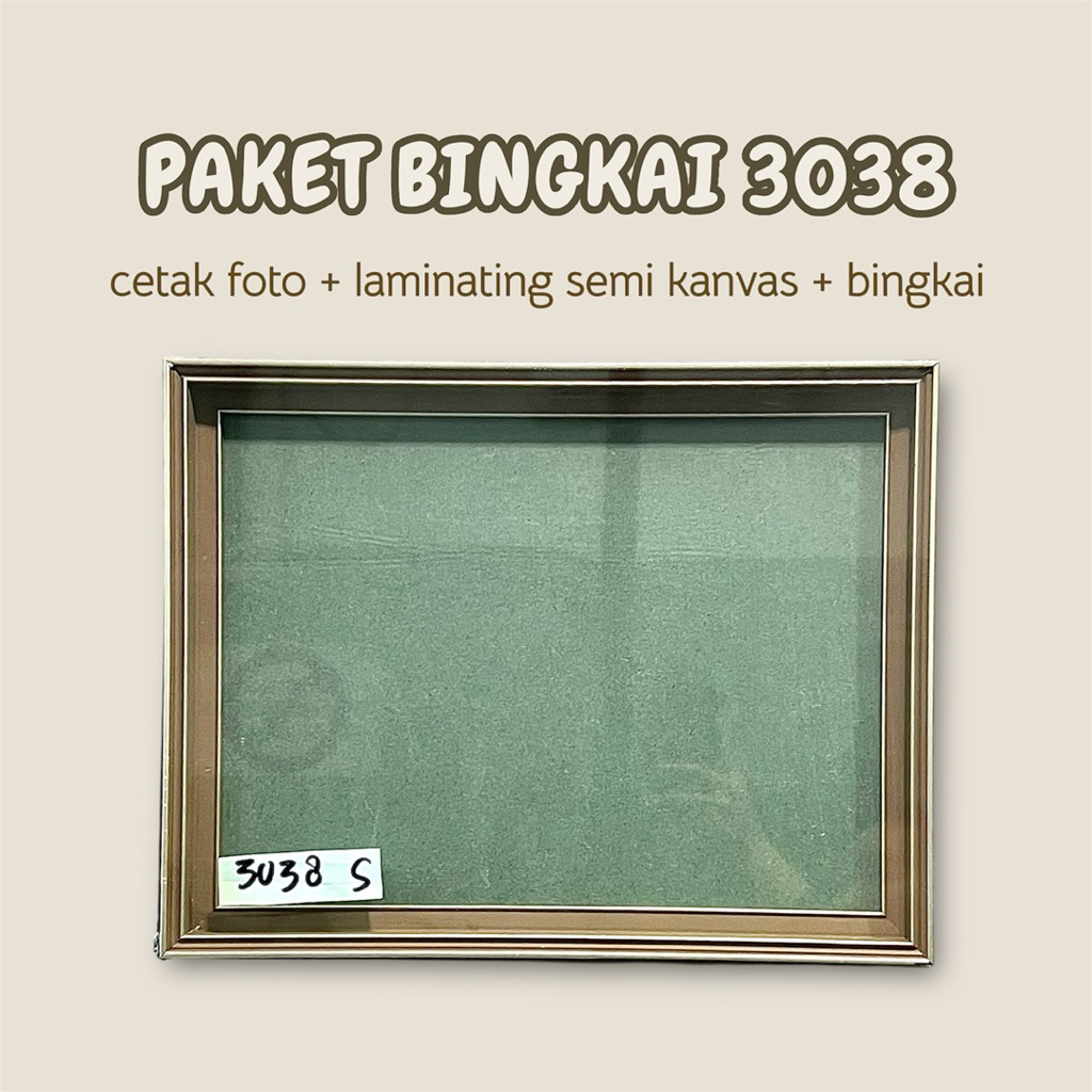 PAKET BINGKAI FOTO 3038 / CETAK + BINGKAI FOTO / BINGKAI FOTO