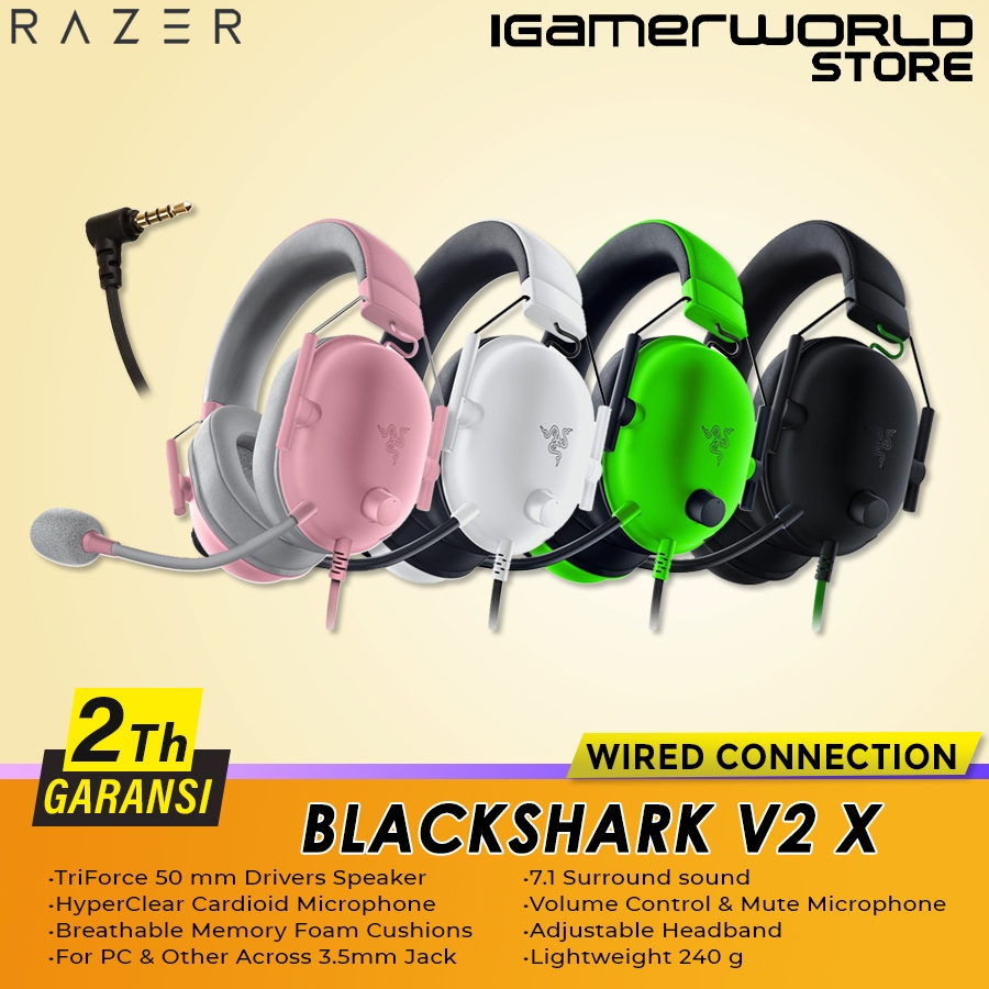 Razer Blackshark V2 X Gaming Headset