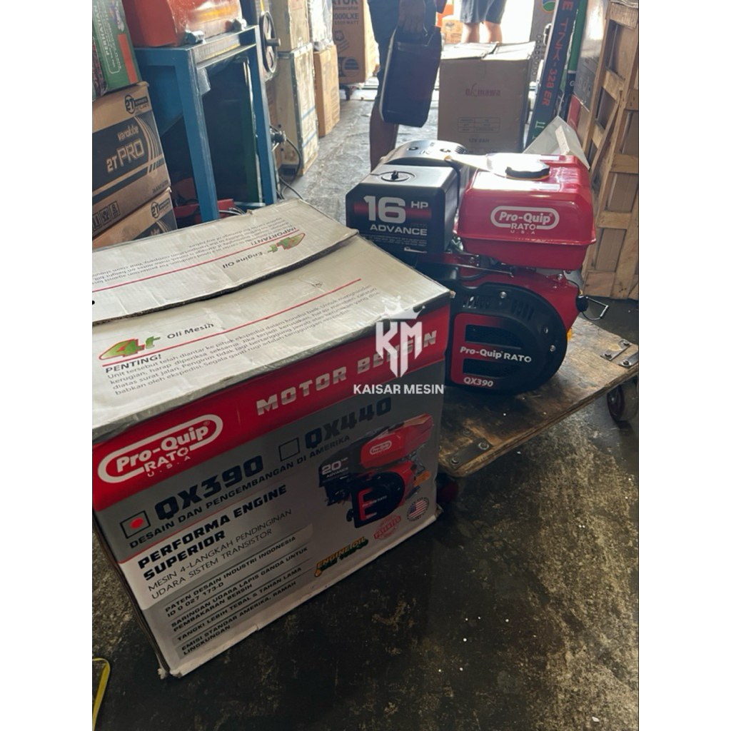 QX390 PROQUIP MESIN PENGGERAK BENSIN 16 HP PRO-QUIP QX 390 MESIN PENGGERAK SERBAGUNA