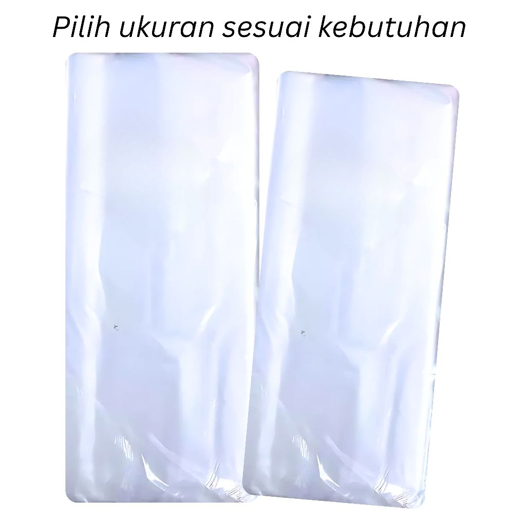 1KG Plastik Packing Laundry PP 30x50 60x100 Kantong Plastik PP Bening Kiloan