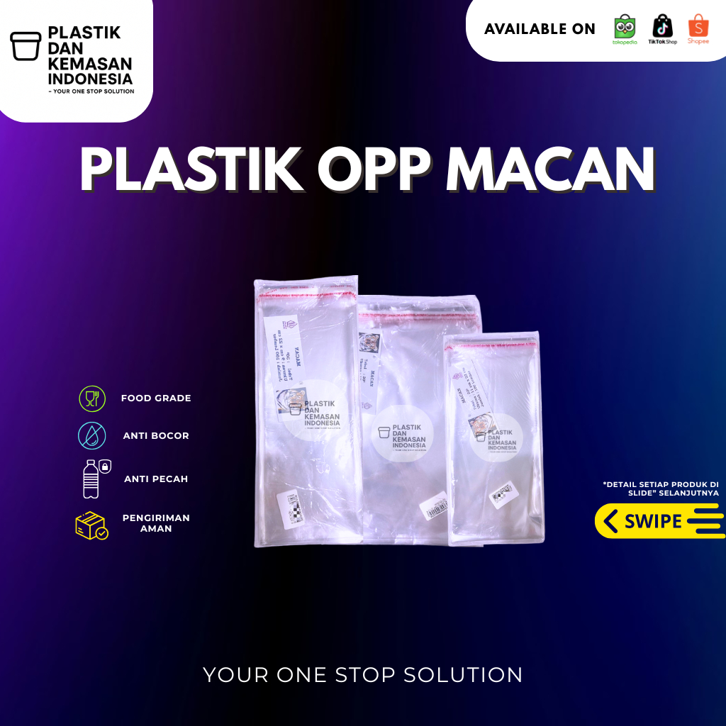 Plastik Opp Vcd 30 Micron 15x13