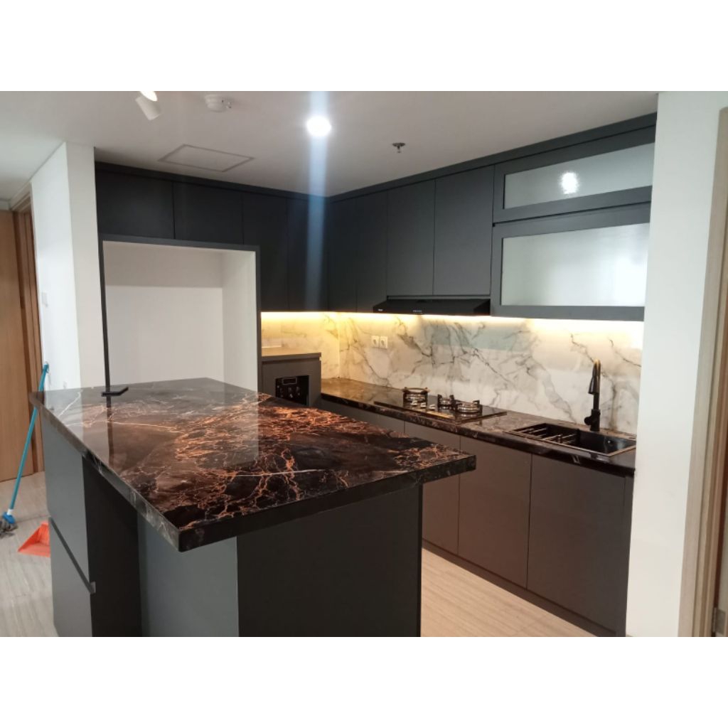 Kitchen set L hpl minimalis