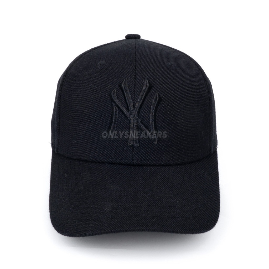 MLB NEW YORK YANKEES CLASSIC BLACK LOGO BLACK CAP