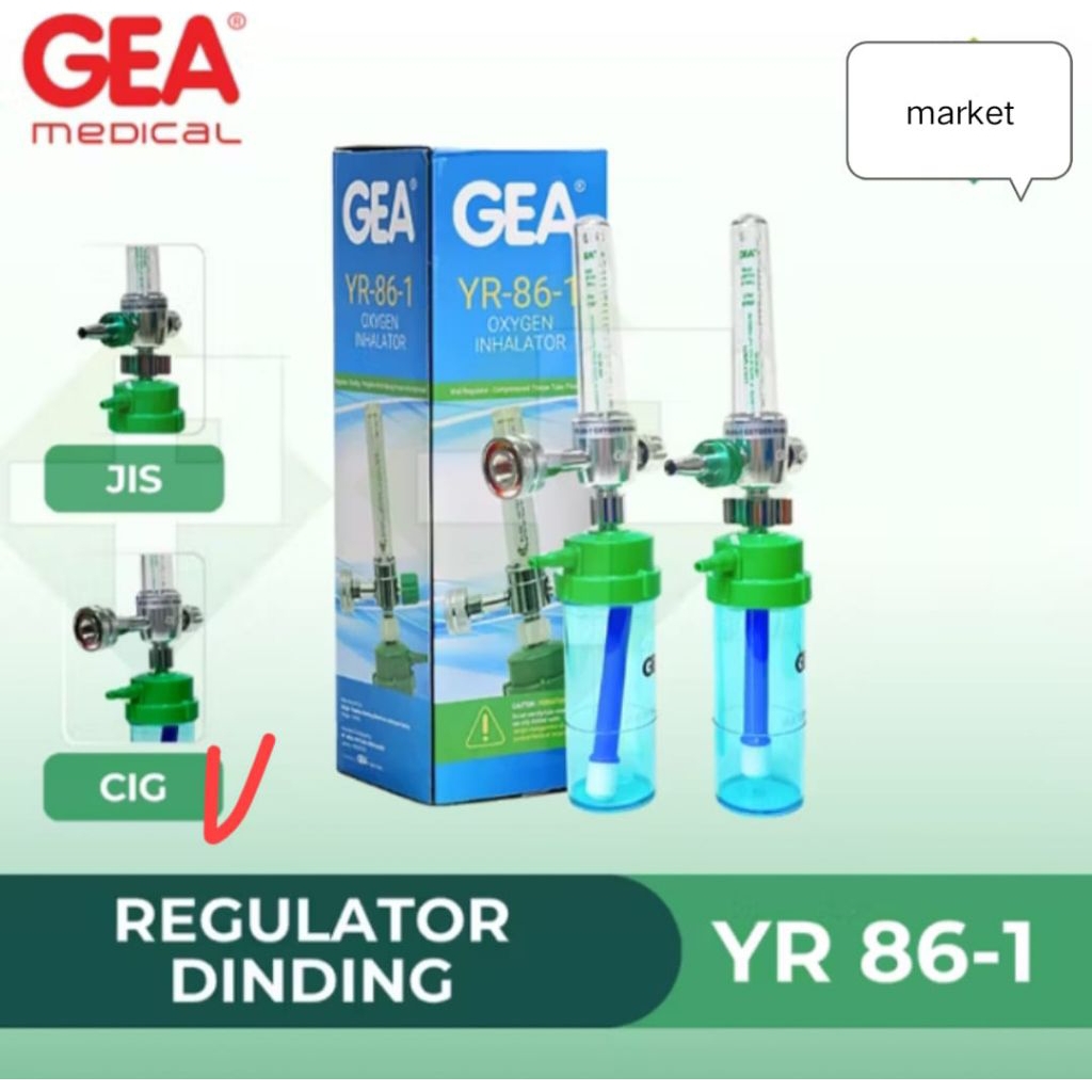 Regulator Dinding Oksigen GEA YR-86-1