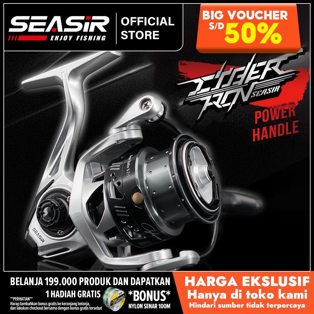 [OFFICIAL] SEAHUNTER CYBERRON 3000 Reel Pancing Power Handle  Saltwater Gulungan Reel Pancing SW Alu