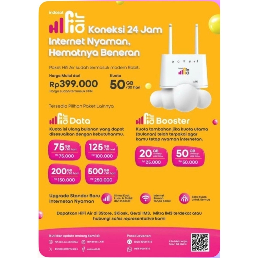hifi air indosat