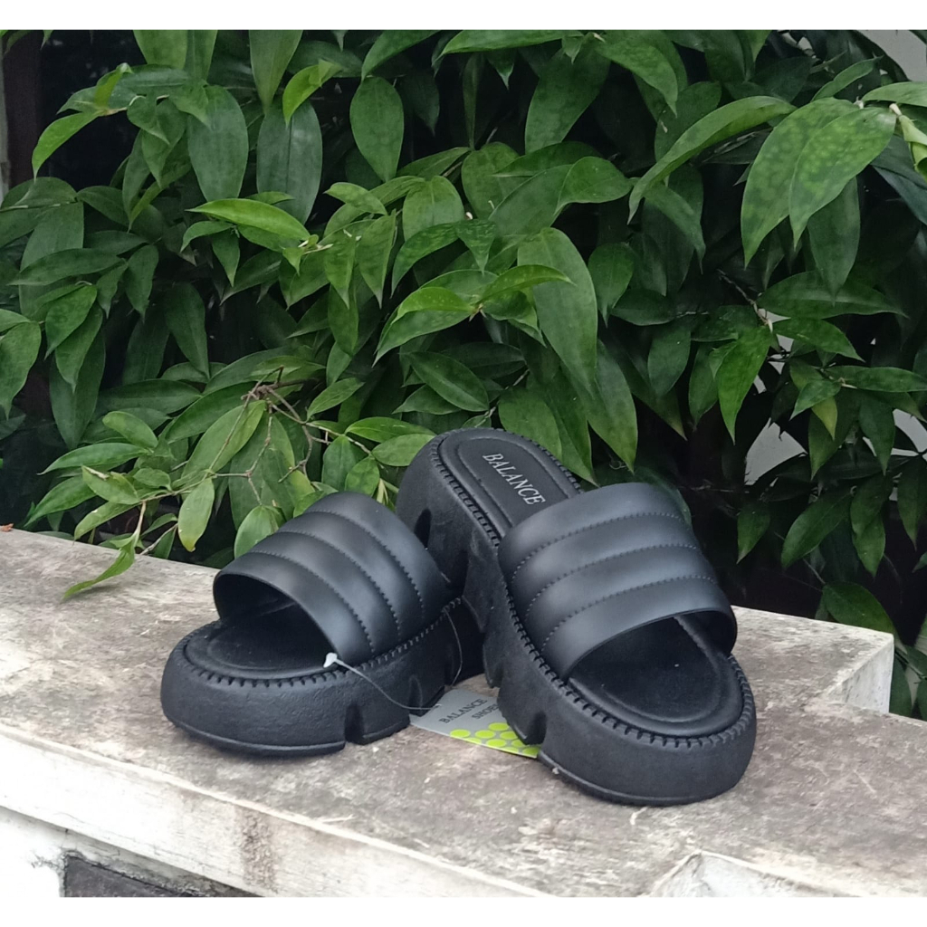 sandal selop karet jelly wanita sandal wedges balance sandal selop karet perempuan anti slip dan rin