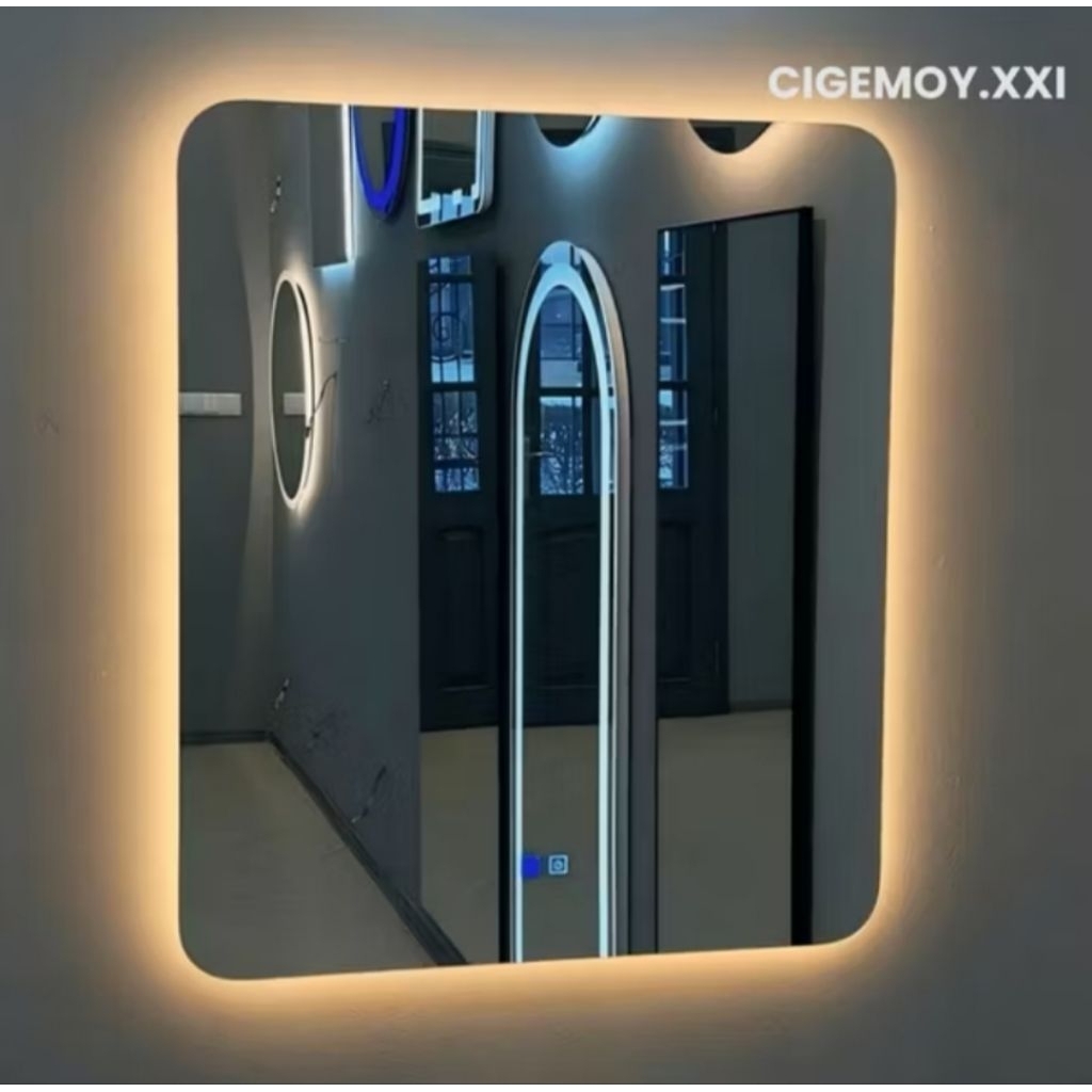Cermin Led Aestetic- - Cermin washtafall - Cermin LED Touchscreen-Bisa Custem