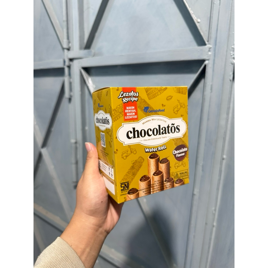 Chocolatos Wafer Roll 1 Box Isi 24 PCS