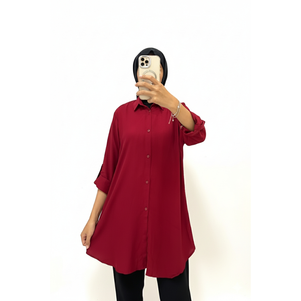 TUNIK JUMBO  RAYON TWILL PREMIUM / ATASAN TUNIK JUMBO TERBARU