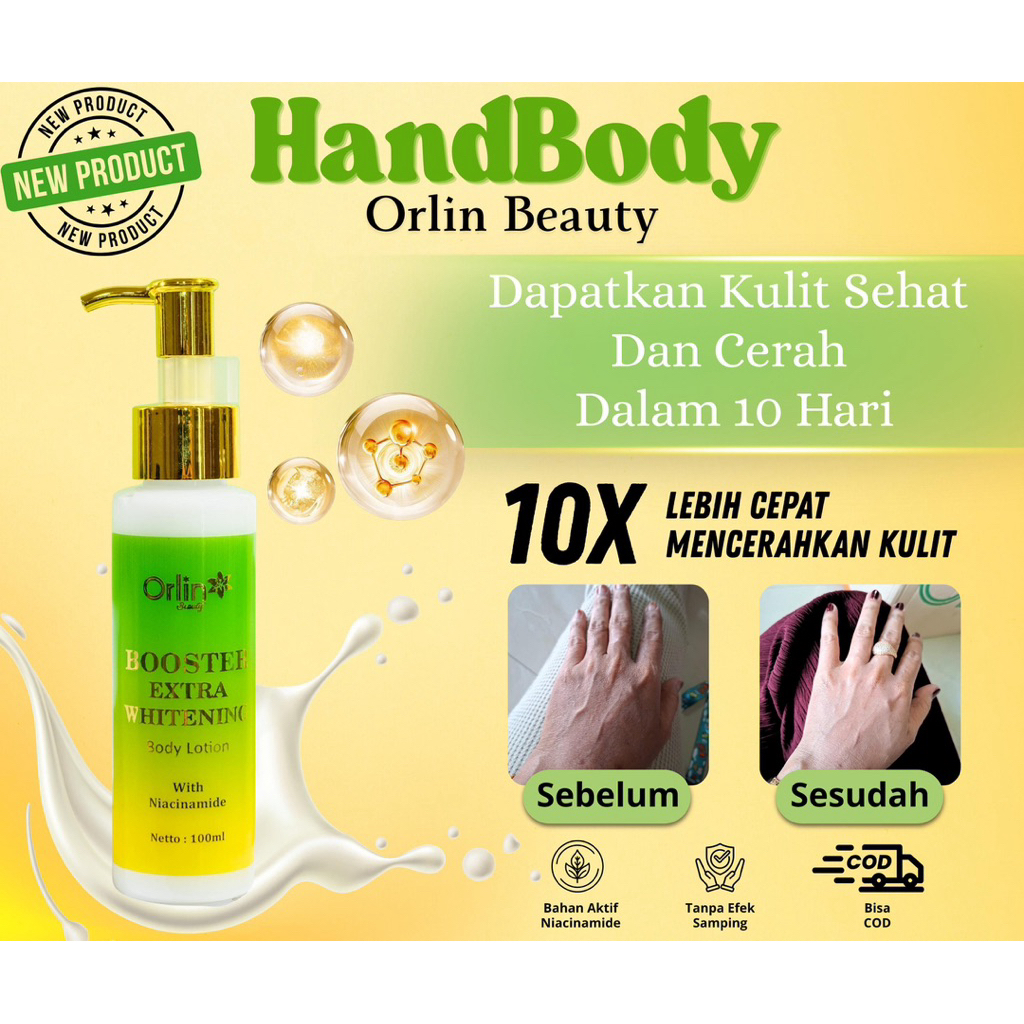 [ORIGINAL] HB DOSTING PLATINUM ORLIN BEAUTY – HANDBODY WHITENING BOOSTER 10X LEBIH CEPAT | BIBIT PEM