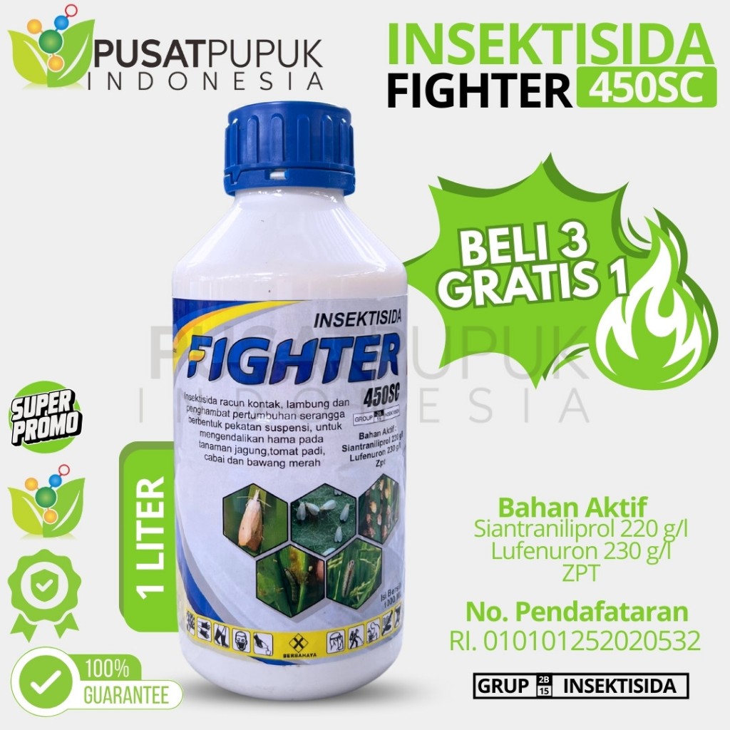 FIGHTER 450SC Insektisida 1L Penghambat Pertumbuhan Hama Serangga Perusak
