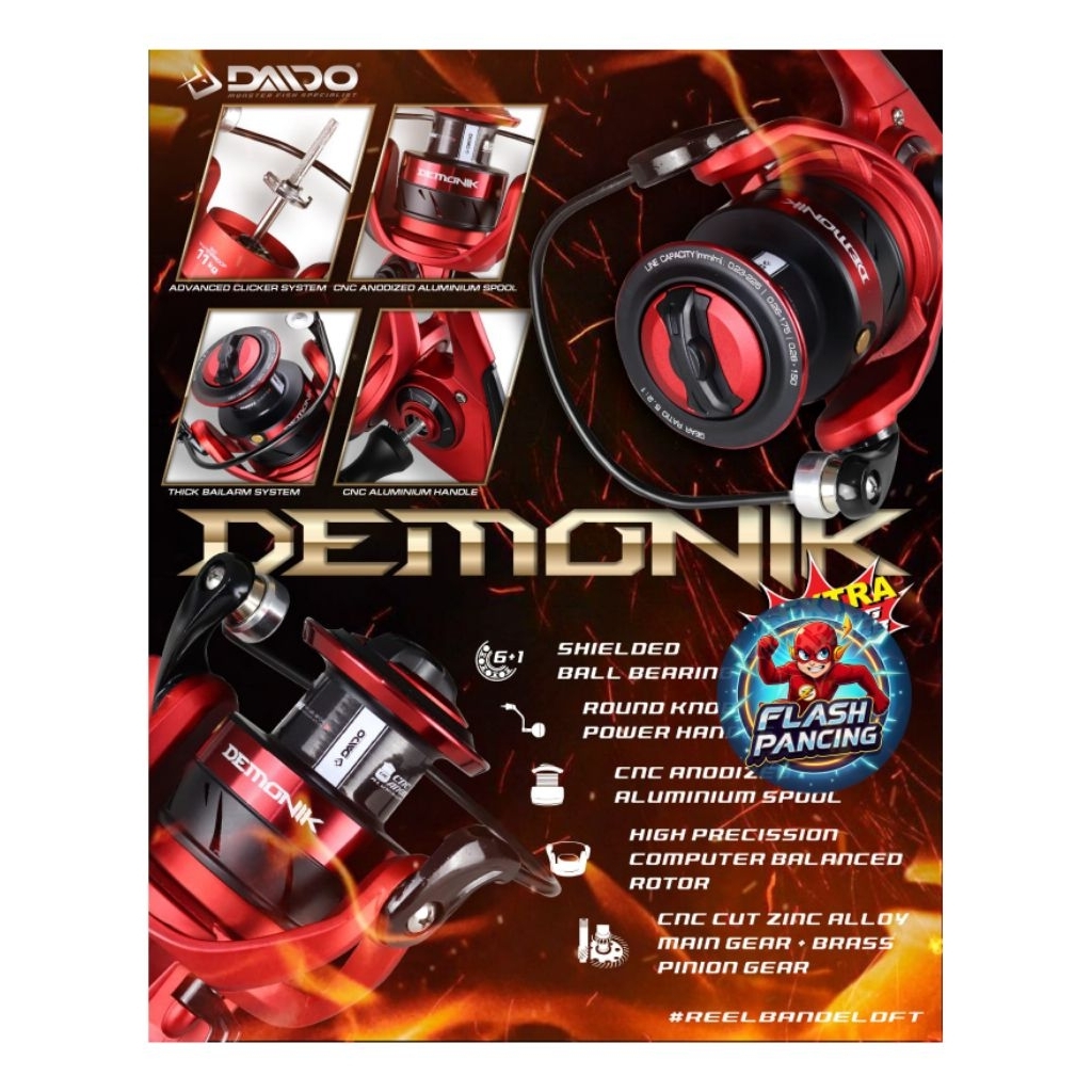 REEL DAIDO DEMONIK (1000-6000) - POWER HANDLE