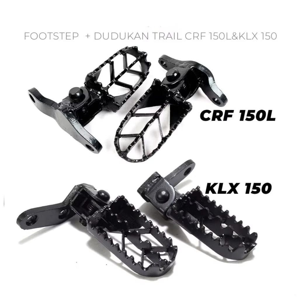 Footstep Trail Injakan Kaki Depan dan Dudukan Klx 150 Crf 150L Universal Custom