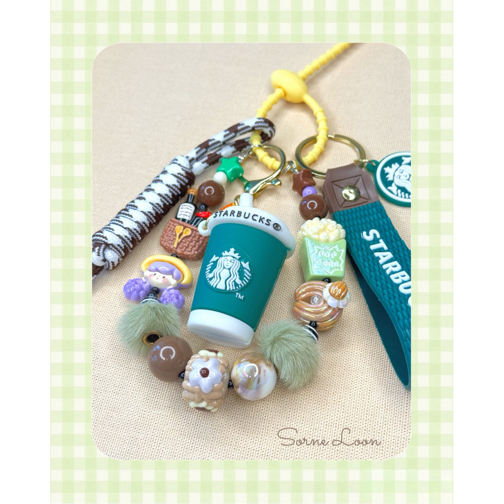 Ready Stock Starbucks Kopi Charm - Bag Charm / Ganci Luxury / Charm Limited / Aesthetic Korea